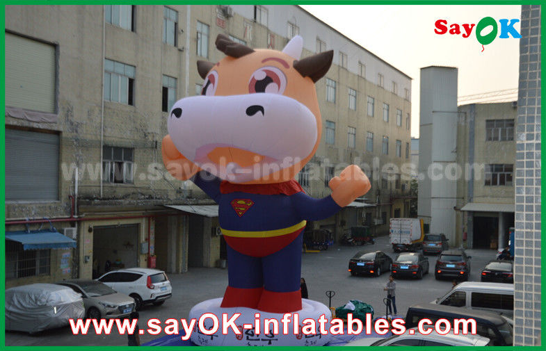 Blow Up Karakter Kartun 210 D Kain Oxford Besar Kostum Inflatable Untuk Iklan 2 - 8m Tinggi