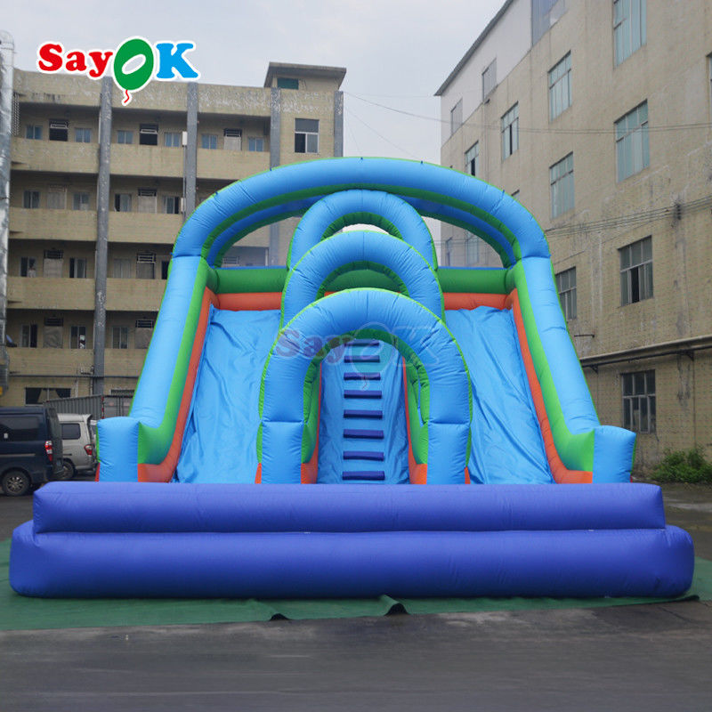 Slide Air Tertiup Slide Air Ganda dengan Kolam Slide Air Tertiup untuk Anak-anak dan Dewasa