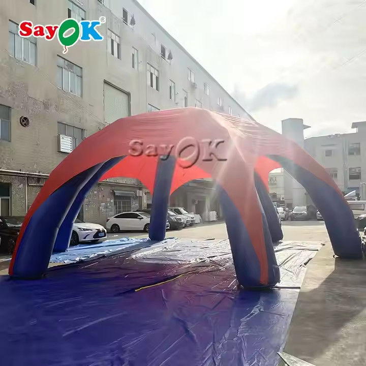Komersial Olahraga Tenda Marquee Inflatable Promosi Tampilan Gazebo Inflatable Canopy Tent Acara Luar Ruang Tenda Laba-laba Inflatable Custom