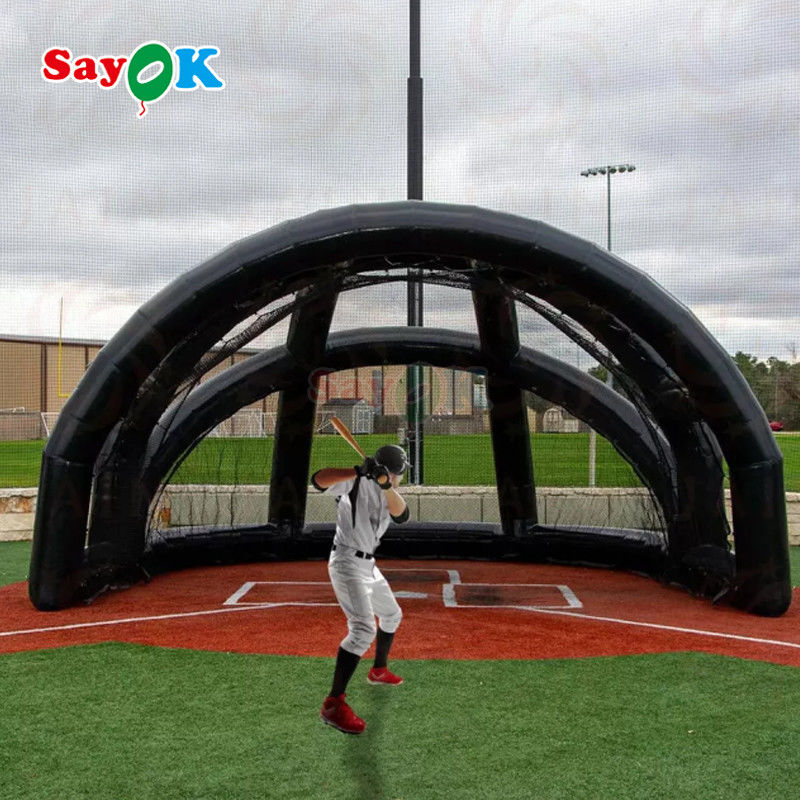Jaringan Batting Portable Waterproof Tenda Baseball Inflatable Baseball Batting Cage untuk Olahraga
