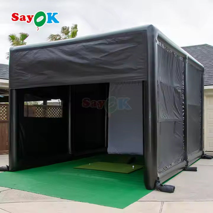 Grosir Outdoor Portable Inflatable Golf Simulator Tent untuk Olahraga Outdoor