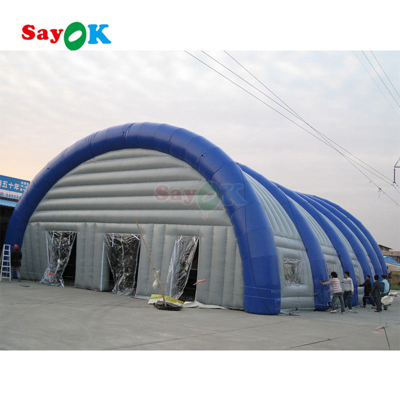 Sayok Inflatable Sports Hall Tunnel Tent Stadion Olahraga Besar Tenda Olahraga Inflatable PVC untuk outdoor