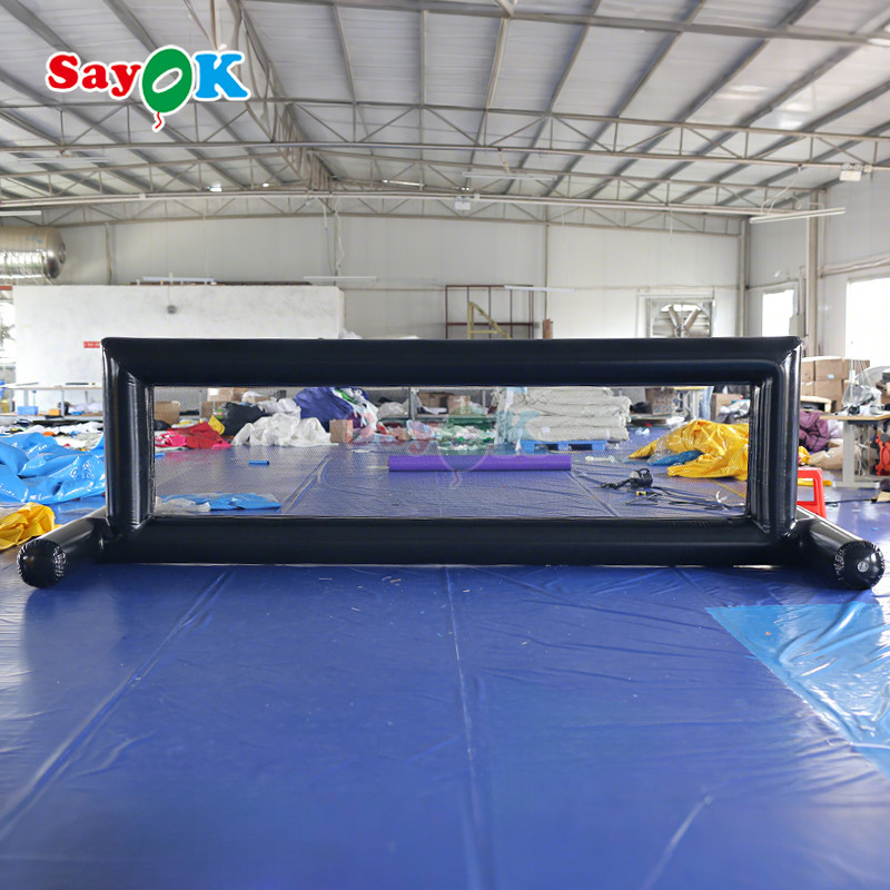 Lapangan Bola Voli Pvc Inflatable Kolam renang Lapangan Bola Voli Air Inflatable untuk Permainan Air Luar Ruang