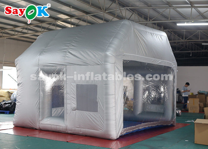Custom Tenda Inflatable Perak Booth Cat Inflatable Dengan Sistem Filter / Tenda Bubble Inflatable