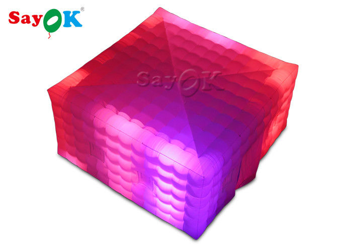 Tenda Cube Inflatable Square Giant LED Light Tenda Udara Inflatable Untuk Acara Pameran SGS ROSH