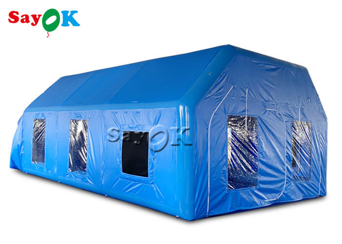Mobile Oxford Inflatable Paint Spray Booth dengan Logo Printing Inflatable Work Tent
