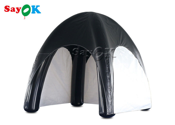 Tenda Taman Keluarga Air Tent Tarpaulin Air Sealed Tenda Laba-laba Inflatable Hitam Dan Putih