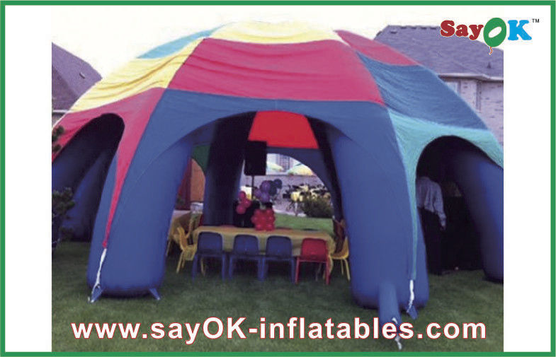 Tenda Luar Ruangan Inflatable Tenda Udara Inflatable Spider Waterproof Untuk Keluarga Outdoor Camping Custom Iklan Tenda Pesta