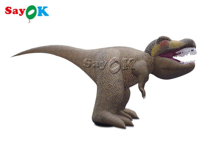 Dinosaurus Natal Inflatable 5m 15ft Inflatable Mascot T-Rex Tyrannosaurus Dinosaurus Untuk Pameran