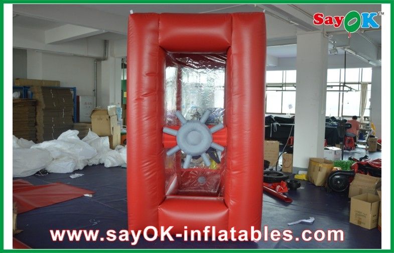 0.4mm PVC Inflatable Uang Booth Untuk Outdoor Advertising