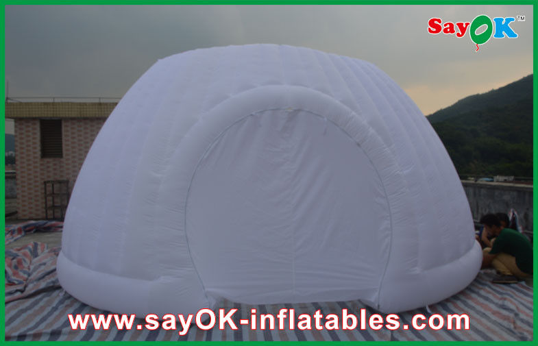 Strong Oxford Cloth Dome Tenda Inflatable, Commercial Inflatable Roundness Tent Tenda Pesta Dengan Lampu LED