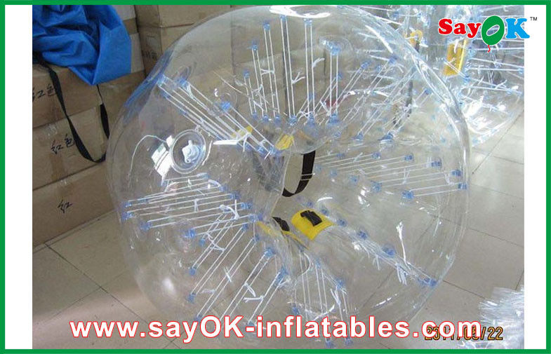 PVC Inflatable Olahraga Permainan 0.6mm TPU 1.5m DIA Inflatable Tubuh Bumper Bola