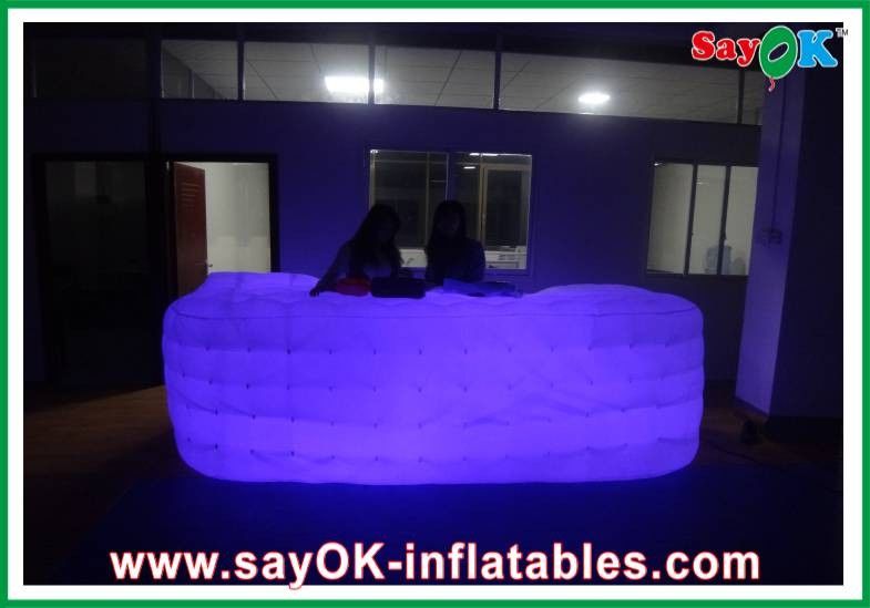 Custom Cube Sofa, Dekorasi Pesta, Sofa Led Inflatable Untuk Dijual