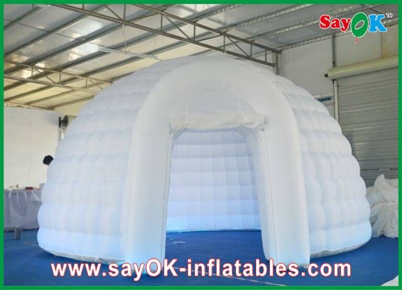 Tenda Inflatable Camping Tenda Inflatable Igloo Dome Tenda Udara Inflatable Kain tahan api yang kuat dengan lampu led