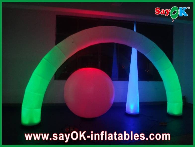 190T Nylon Kain Inflatable Led Lampu Dekorasi Pernikahan Dengan CE UL Blower