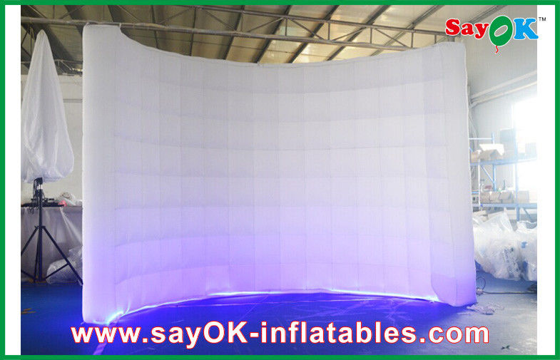 Tenda Taman Inflatable/Tenda Keluarga Inflatable Self Standing Blow-Up Wall Inflatable Partition Dengan Lampu Led