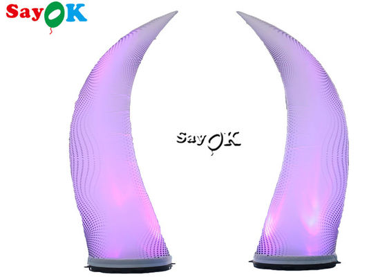 2.5m Multicolor Inflatable Lighting Dekorasi LED Gading Untuk Dekorasi Acara Pernikahan