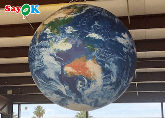Dekorasi Acara Sembilan Planet Bumi Tiup Dengan Lampu LED Planet Balon