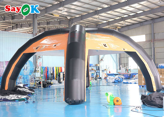 Tenda Udara Keluarga Custom PVC 7x4m Struktur Dukungan Tenda Udara Ledakan Tenda Laba-laba