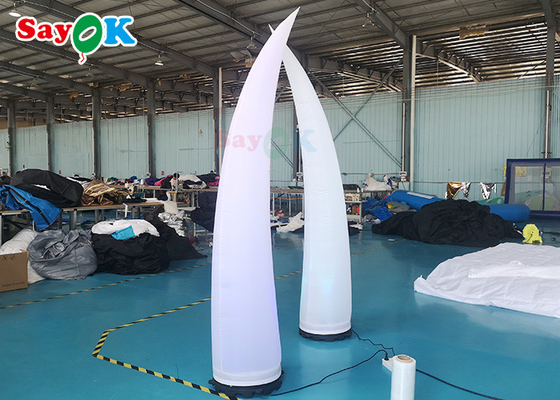2.5m Multi Color Inflatable Led Ivory Untuk Dekorasi Pintu Masuk Panggung