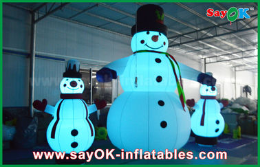 Oxford Cloth Inflatable Holiday Decorations Raksasa Natal Snowman Untuk Pesta