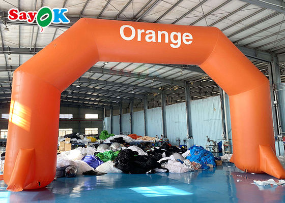 Event Inflatable Entrance Arch Marathon Mulai Garis Finish Lengkungan Lomba Lari Bermerek