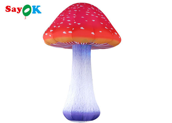 190T Nylon Cloth 4m Air Blown Mushroom Model Iklan Dekorasi Pencahayaan Tiup