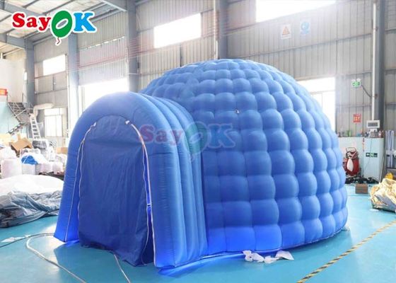 Struktur Iklan Tenda Udara Inflatable Lampu LED Luar Ruang Camping Dome Tent