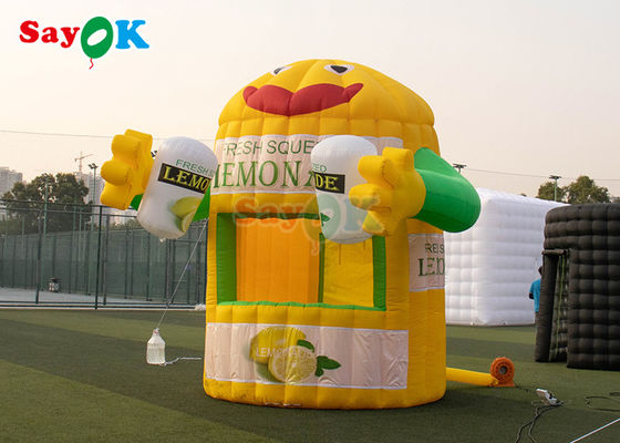 Promosi Inflatable Lemonade Booth Iklan Inflatable Booth Presentasi