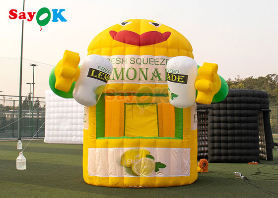 9.8ft Menarik Cerah Kuning Tenda Udara Inflatable Lemon Buah Stand Dome Tenda