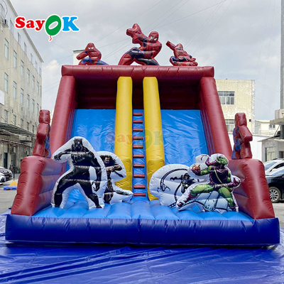 Komersial Warna-warni Inflatable Bounce House & Slide Combo untuk Anak-anak dan Dewasa Outdoor PVC Bouncy Castle