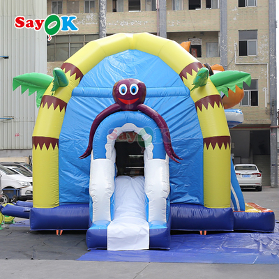 Bright Cartoon Inflatable Castle Bounce House untuk Indoor & Outdoor Kids Party dan Daycare