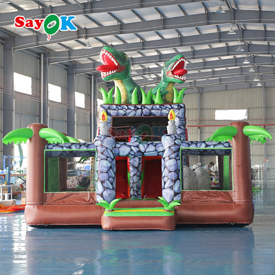 Inflatable Bouncy Castle Combo dengan Blower untuk Sewa & Backyard Fun