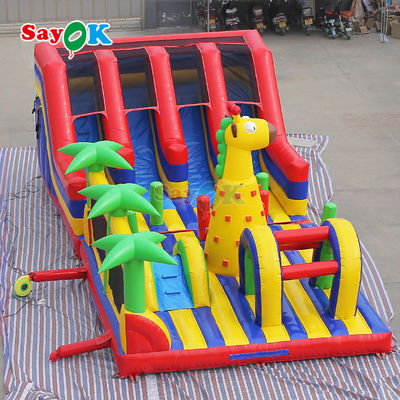 Komersial Raksasa Inflatable Outdoor Playground Park Inflatable Bouncer Castle Raksasa Inflatable Trampoline Park