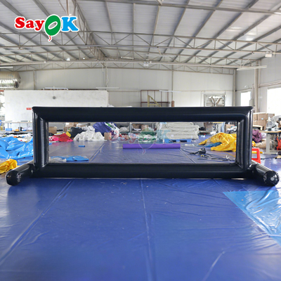 Lapangan Bola Voli Pvc Inflatable Kolam renang Lapangan Bola Voli Air Inflatable untuk Permainan Air Luar Ruang