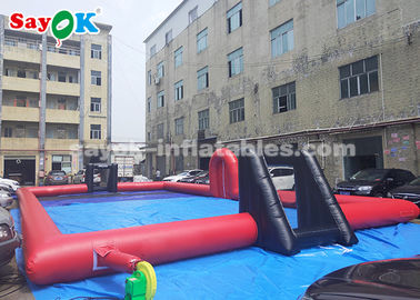 20 * 10 * 2 m PVC Permainan Olahraga Tiup Terpal / Lapangan Sepak Bola Tiup