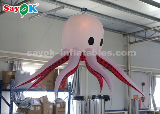 2m Nylon Cloth Inflatable Octopus Dengan Remote Controller Untuk Dekorasi Pesta