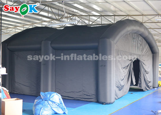 Tenda Inflatable Custom Hitam Kain Oxford Tenda Udara Inflatable Untuk Promosi Iklan