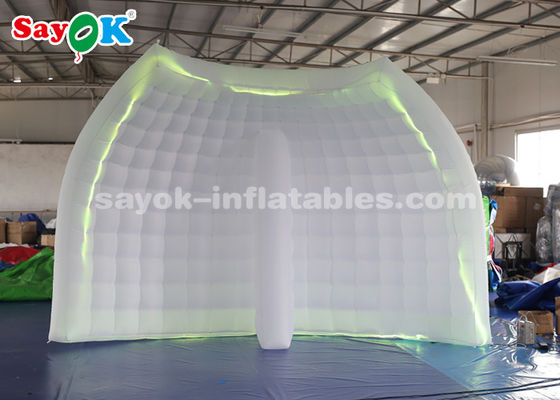 Inflatable Party Tent Portable Inflatable Photo Booth Background Wall Dengan Led Light Strip Untuk Acara