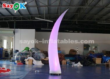 2.5m Inflatable Tusk Lighting Dekorasi Dengan 16 Lampu Mengubah Warna