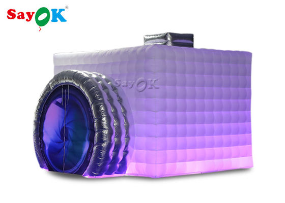 Tenda Pesta Tiup Kain Oxford Booth Foto Tiup / Tenda Kubus Tiup Berbentuk Kamera Untuk Pernikahan