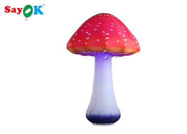 Oxford Cloth 2m Inflatable Mushroom Untuk Dekorasi Panggung Taman Tema