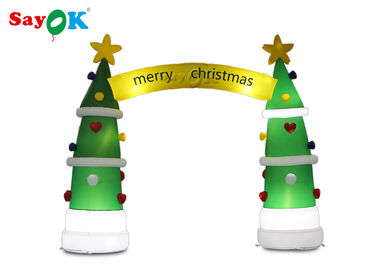 ROHS Inflatable Liburan Dekorasi Pohon Natal Lengkungan 4 * 3.2mH