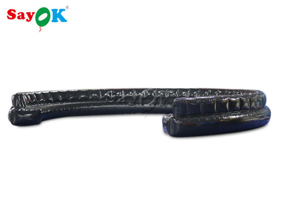 Hitam Inflatable Produk Khusus Disegel Tiup Meledakkan Sofa Kustom 7.3m