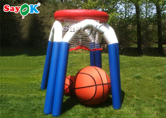 Game Olahraga Tiup Kustom Monster Outdoor Shooting Basketball Game Dengan Blower Udara
