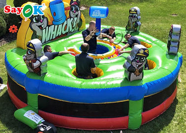Adult Interactive Game Inflatable Whack A Mole Game Untuk Pesta 4.5mx1.8mH