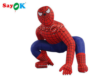 Pahlawan Super 2.5m Red Inflatable Spiderman Untuk Dekorasi Upacara