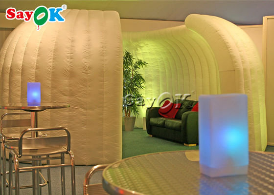 Tenda Keluarga Tiup Kustom 6.5x2.4mH Tenda Kubah Pesta Tiup Portabel Untuk Acara Rumah