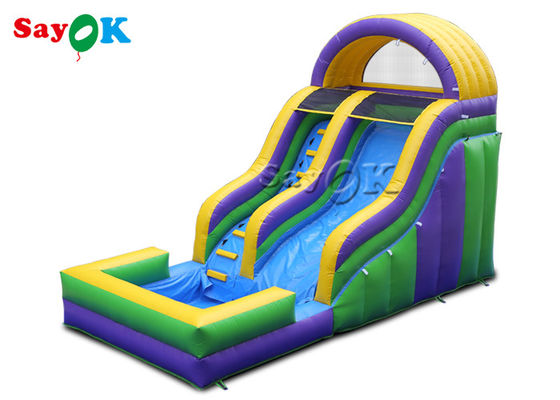7x4mH Orang Dewasa Air Slide Inflatable Climbing Dengan kolam renang Inflatable Slide Untuk Anak-anak