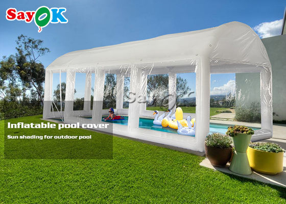 Custom Tenda Inflatable Pesta kolam renang Tenda Udara PVC kedap udara Tenda Cover Kolam Renang Inflatable